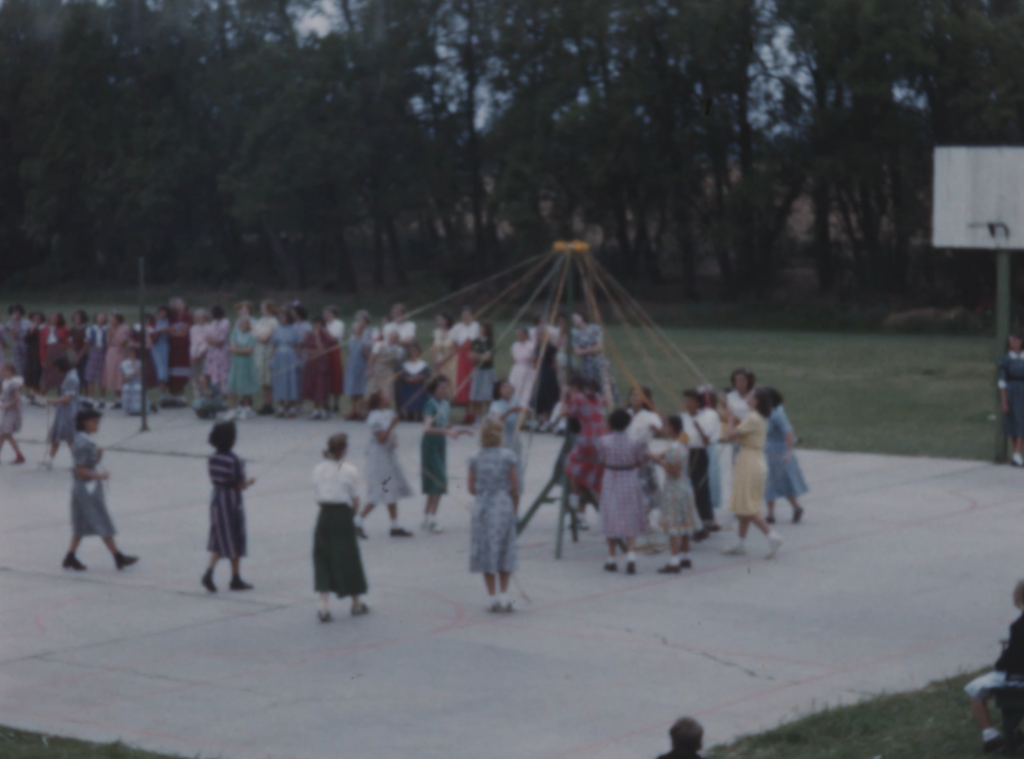 Maypole Dancing (Pentecost) at St. Vincent's School - 1950